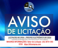 AVISO DE LICITAÇÃO