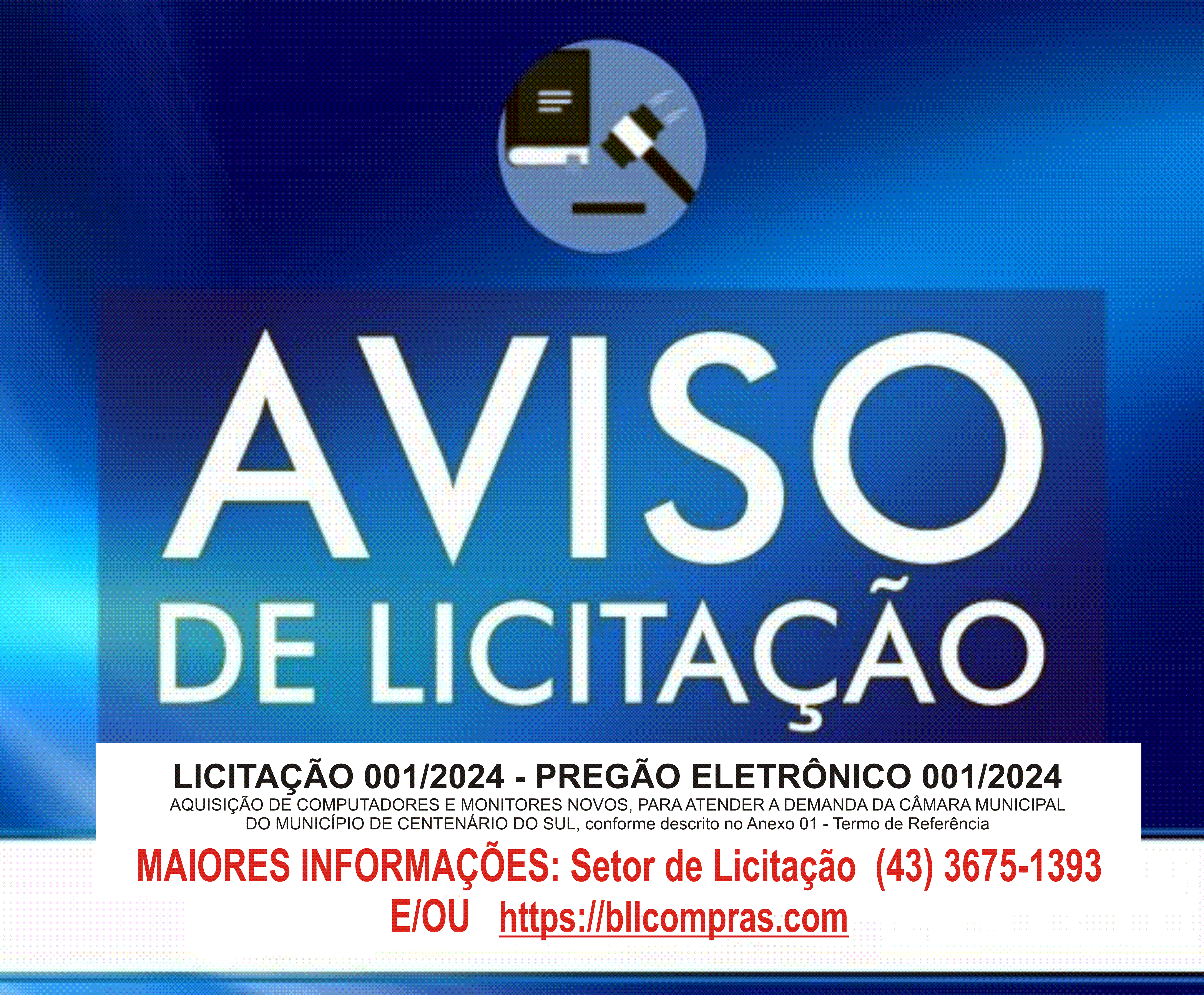 AVISO DE LICITAÇÃO